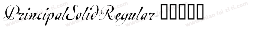 PrincipalSolid Regular字体转换